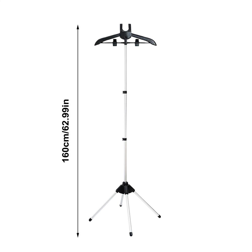 Стойка для отпаривателя Телескопическая стойка для отпаривателя одежды Регулируемая по высоте Складная Переносная Напольная вешалка для одежды для отпаривания одежды чёрный 5640₽