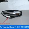 For Hyundai Santa Fe IX45 2013-2016 2017 Chrome Side Door Handle Bowl Cover Trim Protection Cap Exterior Accessories Car Styling