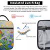 Butterfly Stands On Flowers Oil Insulated Lunch Bag for Women Office Cooler Thermal Food Box Tote Portable Lunch Boxes Container