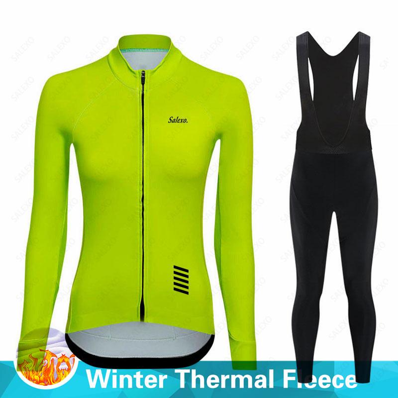 Cycling Suit Set with Plush Insulation for Winter 2026 Thermal Fleece Women Long Sleeve   Mountian Bicycle Clothes Wear Ropa Ciclismo Racing Bike Set