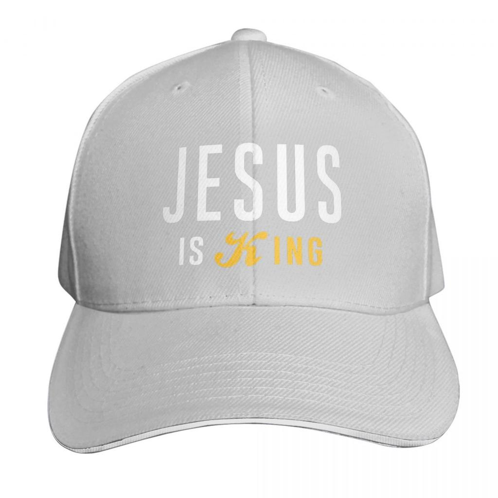 Jesus Is My King Christian Faith Catholic Cap Fashion Casual Baseball Caps Adjustable Hat Hip Hop Summer Unisex Baseball Hats
