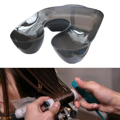 Haarfärbeumhang PVC-Nackentablett Salon Dauerwellenfärbebehälter Rest
