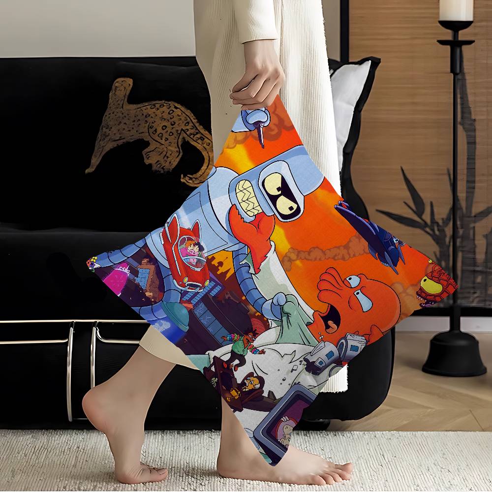 Popular American Animation F-Futurama Game Personalized Pillow Dust Cover Bedroom Kids Party Decoration Pillowcase Birthday
