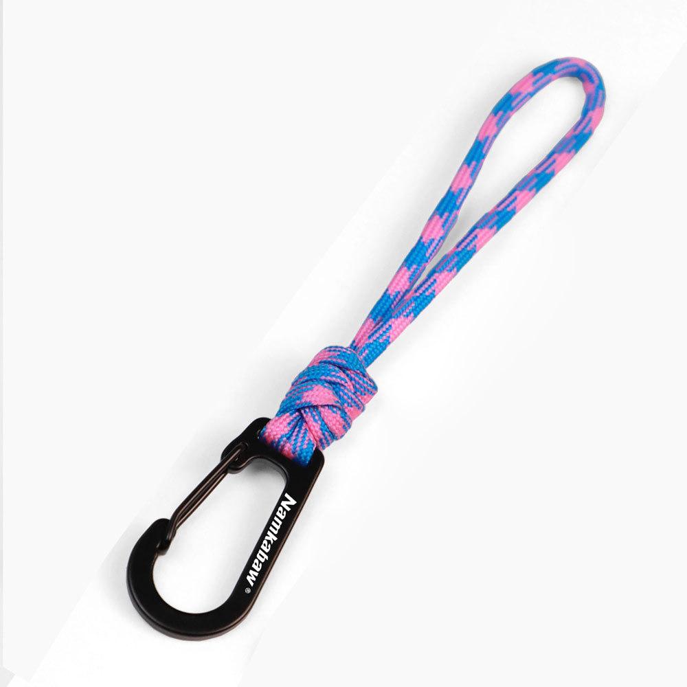 

Hand-Woven Seven-Core Keychain Lanyard Anti-Loss Hand Hook Outdoor Camping Multi-Functional Lanyard Steel Wire Quick Hanging *4PCS