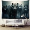 Wolves Wild Art Tapestry Modern Living Room Sofa Background Wall Scandinavian Style Forest Wolves Decorative Tapestry