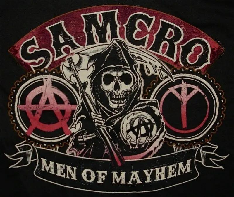 SOA, Men of Mayhem. Sons of Anarchy Men's Gift T-Shirt Summer Cotton Short Sleeve O-Neck Unisex T Shirt New S-3XL