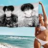 Mondays Savior Bl Microfiber Blanket Quick Drying Beach Towels Oversized Printing Super Absorbent Pool Towel Blanket
