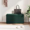 Stool Dark Green 81 x 41 x 40 cm Velvet and Engineered Wood