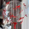 24 Inch Transparent Bobball Bow Ribbon Balloon Set Valentine'S Day Engagement Birthday Party Decoration