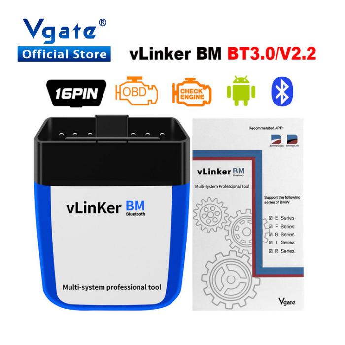 

Vgate vLinker BM ELM327 для BMW сканер Wifi Bluetooth 4.0 OBD2 OBD 2 автомобильный диагностический автоматический сканирующий инструмент Bimmercode ELM 327 V1.5 V1 5