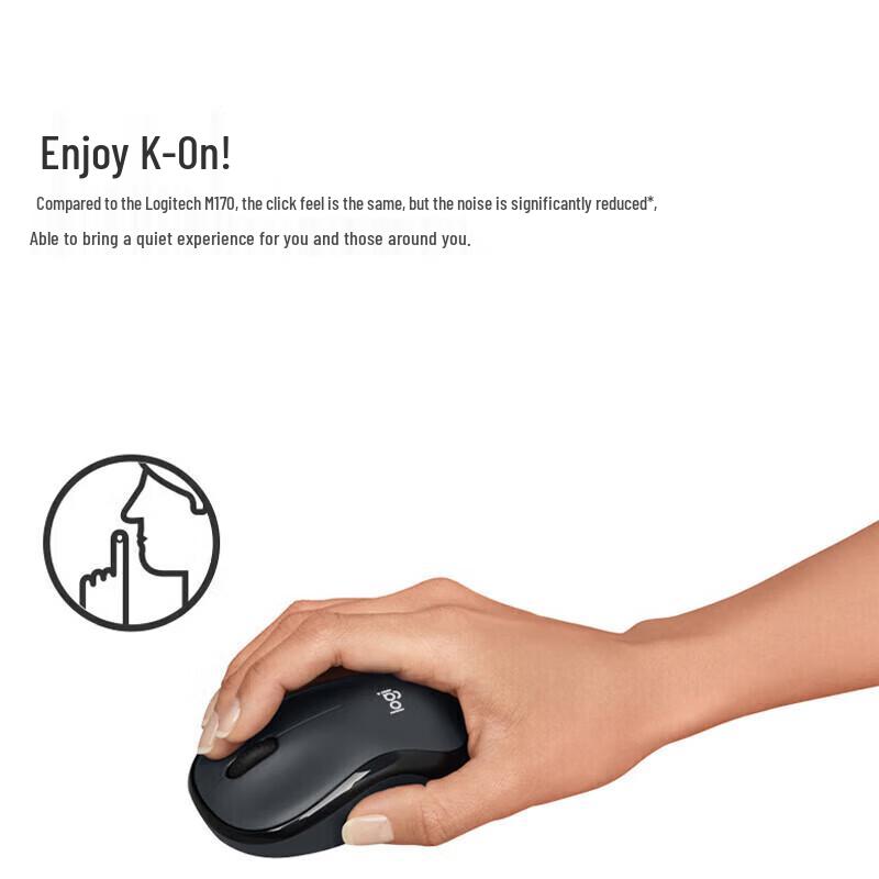 Logitech M240 Wireless Bluetooth Silent Ergonomic Mouse