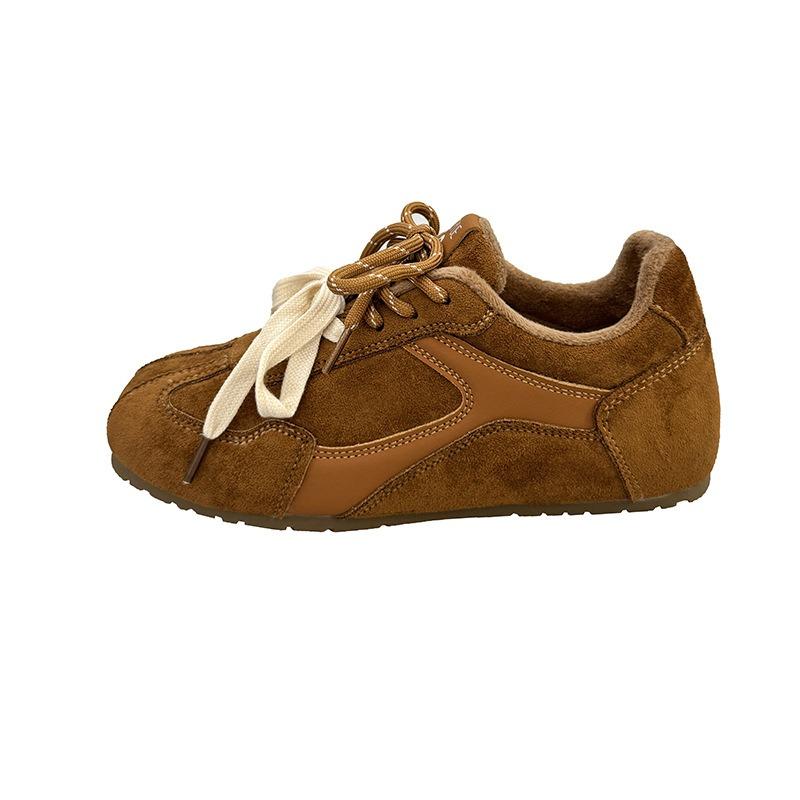 Retro Flat-bottomed Women's Autumn and Winter New Versatile Casual Bo Sports Shoes