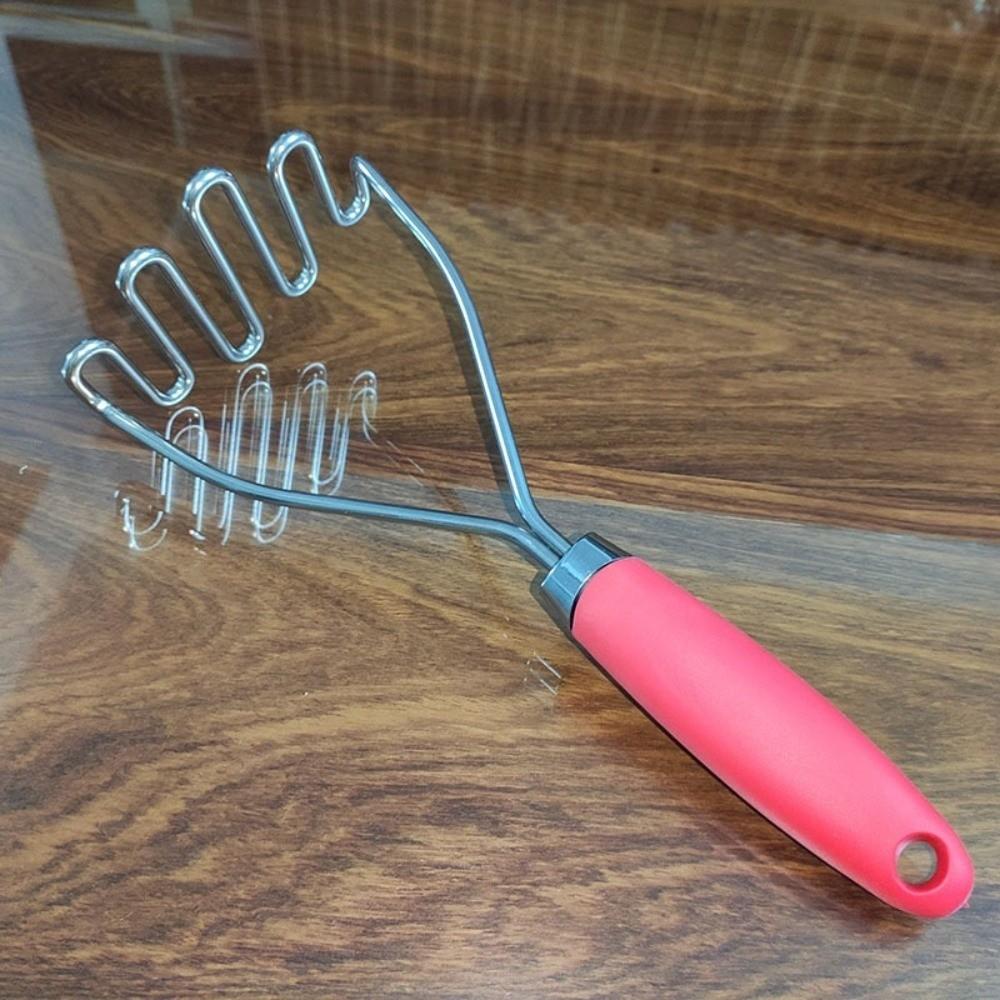 Wave Manual Potato Masher Stainless Steel Fruit Crusher Kitchenware Mud Press Masher  Children Food