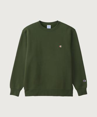C-Logo Regular Fit Crew Neck Sweatshirt Olive