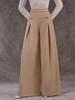 European High Waist Casual Wide-Leg Pants for Women - Elegant and Stylish