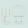 Clear Acrylic Reading Rest Desktop Tablet Support Holder Stable Multiple Angle Rotation for Home and Office Use