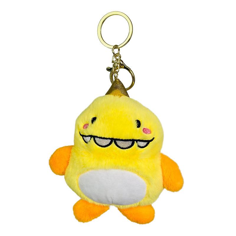 Creative Bb Monster Plush Keychain Fluffy And Fun Couple's Keyring Gift