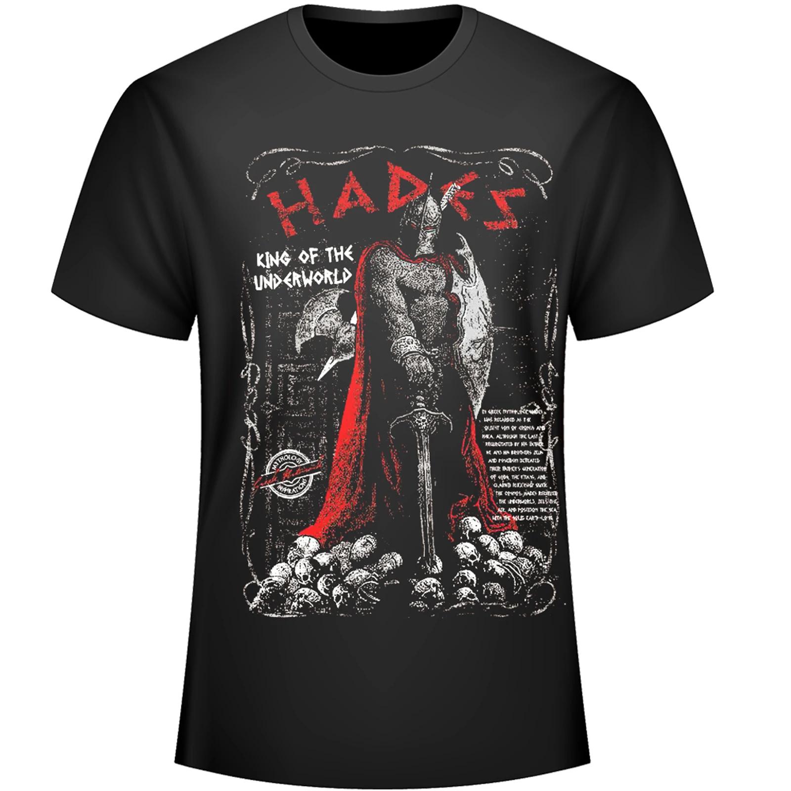 Unique Design Greek Mythology Hades King of The Underworld TShirt Summer Cotton Short Sleeve ONeck Mens T Shirt New S3XL S