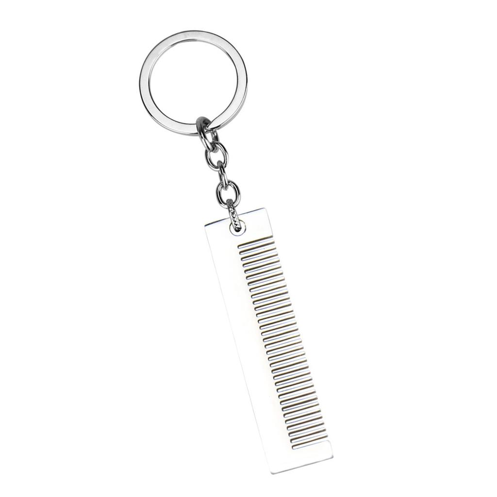 Titaniumstål Miniatyrkam Hänge Nyckelring Resvänlig Hårstylisttillbehör med Nyckelring för Kvinnor