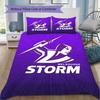 Melbourne Storm Print Pattern Bedding,Quilt Set Quilt Cover Pillowcase Home Birthday Gift (1*duvet Cover+2*pillowcase,without core)ZSJT0917325