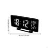 Digital Desk Clock with Humidity Display | Large Digits, Minimalist, LED