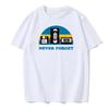 Never Forget Sarcastic Graphic Music Funny Printed T-Shirt Men Loose Oversize Tshirt Casual Breathable Short Sleeve Clothing