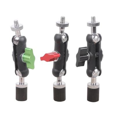 1/4inch Male To Female Threaded Ball Head Clamp For Phone Video Mount Camera Monitor LED Light Live Streaming Microphones