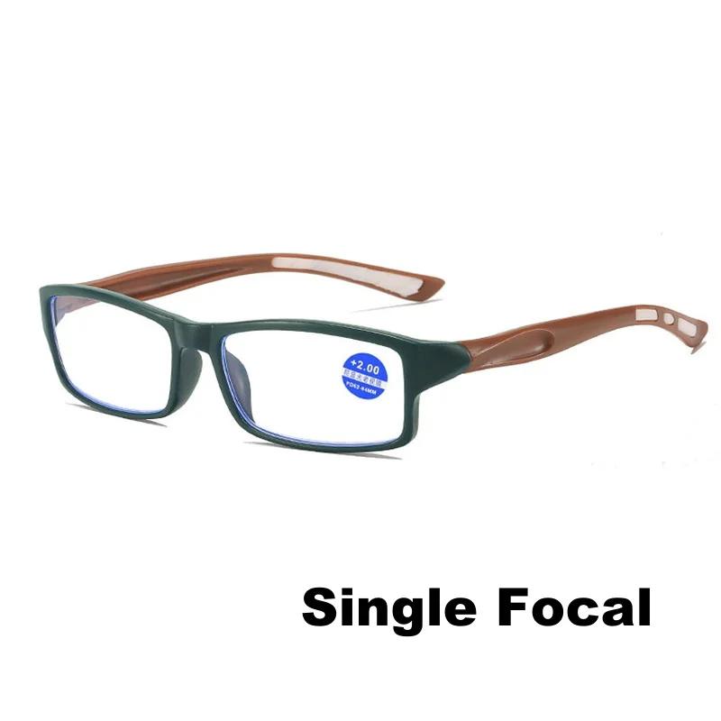 

7 Colors Multifocal Reading Glasses For Men Women Trendy Retro Square Progessive Glasses Classic Hd Lens Presbyopia Eyeglasses +4.0