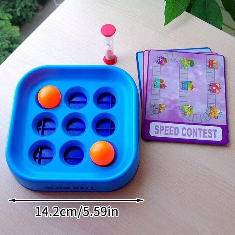 Kids' Oral Trainer Blowing Game Lung Capacity Blowing Ball Training Board Game Sound Training Sensory Toy For Early Education