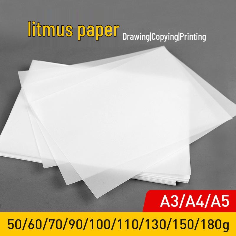 A4/A3 Schwefelsäure-Transparentpapier und Zeichenpapier für Stiftübungen, Zeichnen, Abreiben, Malen und Architektonisches Design