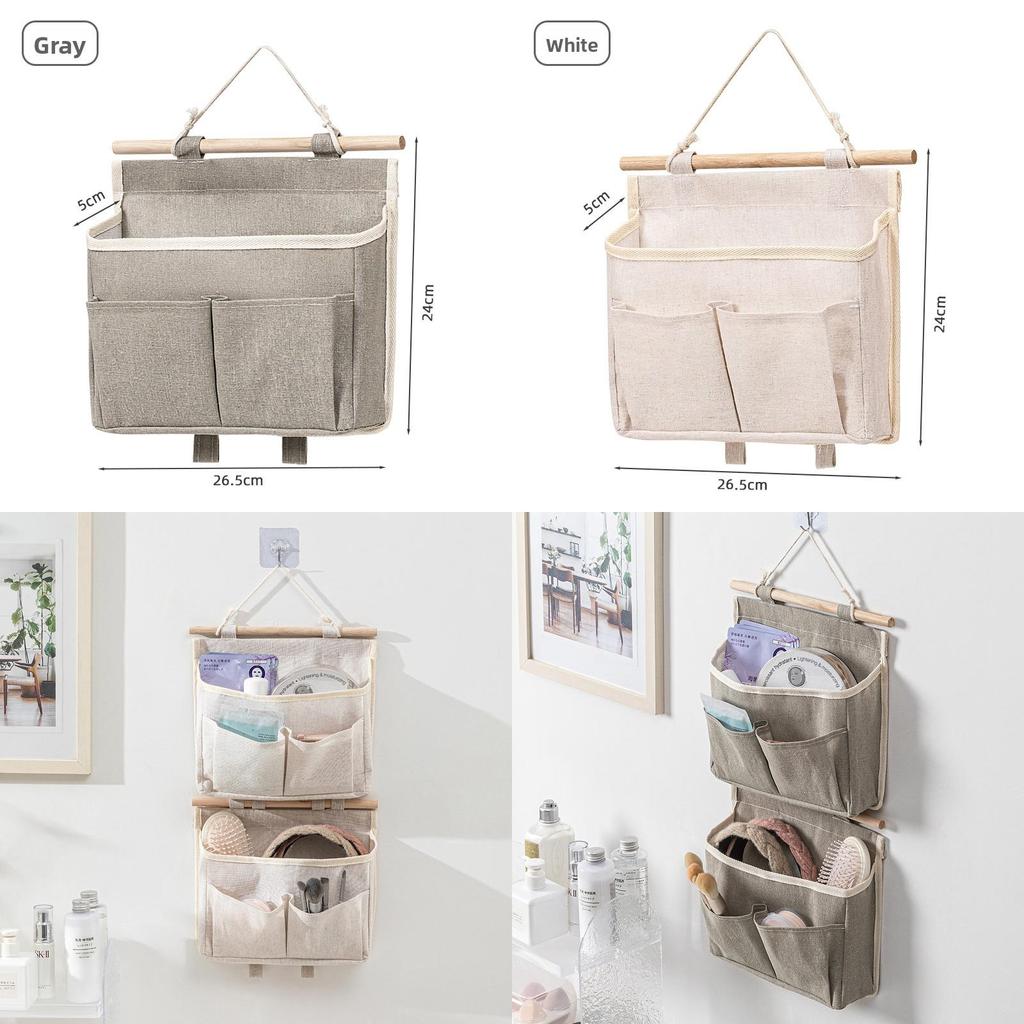 Wall Mount Storage Bag For Bedroom Organizer With Large Capacity For Dorm Room And Closet Use