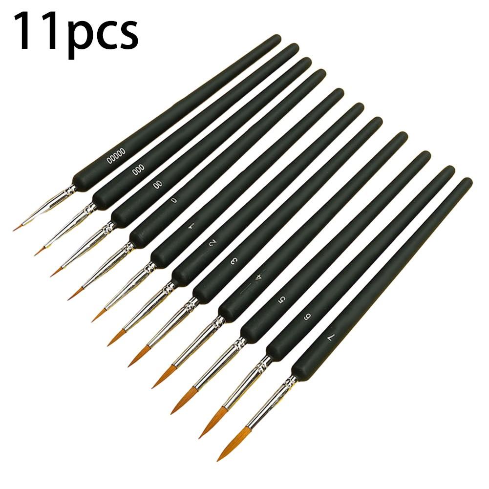 

11 шт. Кисть для тонкой живописи, кисть для тонких линий, подходит для пигмента, акрила A