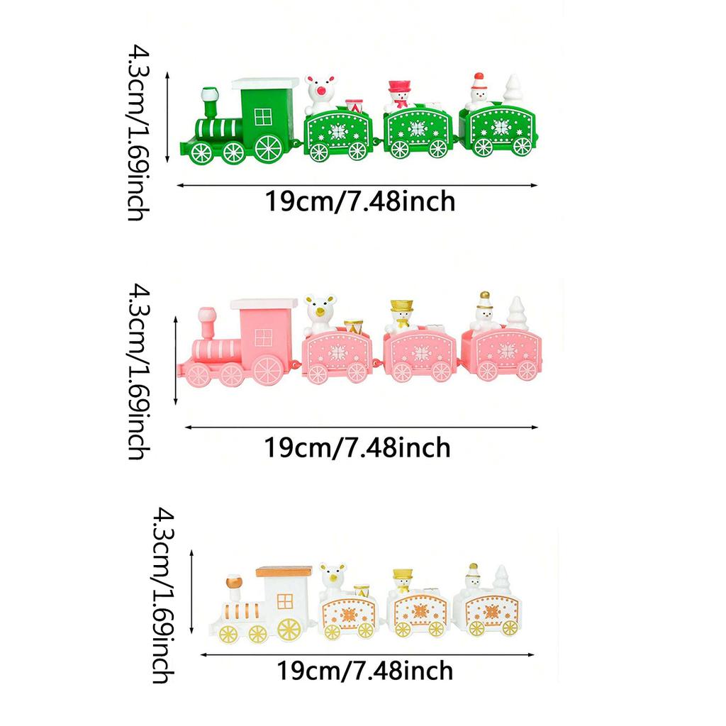1pc Charming No-Power Christmas Train Decor: Perfect for Desktop & Living Room, Enhances Festive Atmosphere