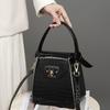High-End Crocodile Pattern Handbag 2025 New Genuine Leather Commuter Bag Crossbody Shoulder Box Bag Cigarette Case Bag
