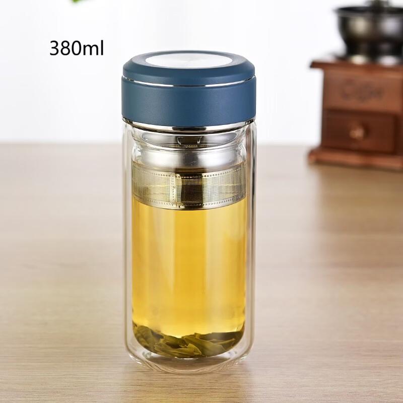 Shangqi Double-Layer High Borosilicate Glass Water Cup with Lid