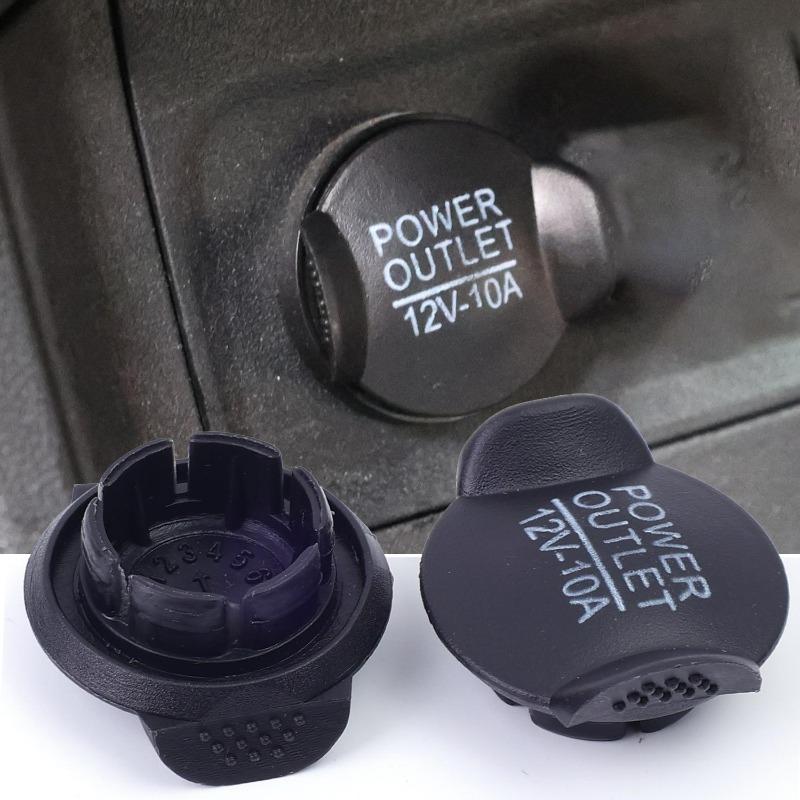 Car Cigarette Lighter Port Dust Cover Cap Protective Plug Decorative Lid for Ford Interior Accessories Auto Trim Replacement