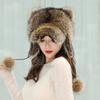 Winter Warm Women Thick Cap Ear Hats Bomber Hat
