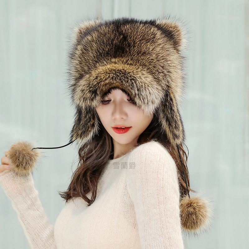 Winter Warm Women Thick Cap Ear Hats Bomber Hat