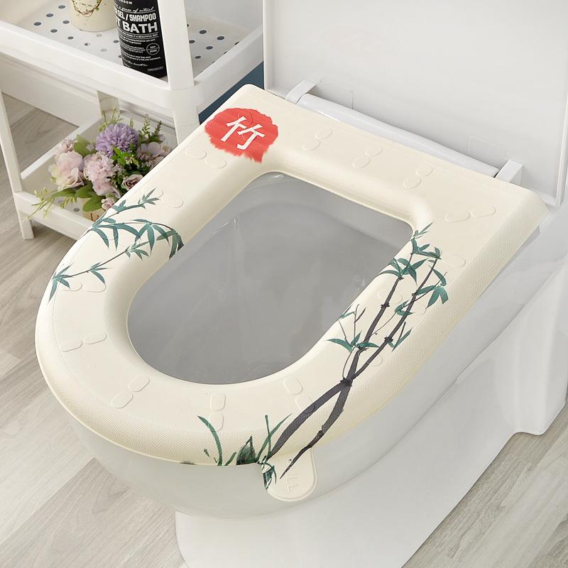 Eva Toilet Seat Cover Mat Summer Soft Washable Closestool Mat Seat Case Toilet Lid Pad Cover Bathroom dropshipping