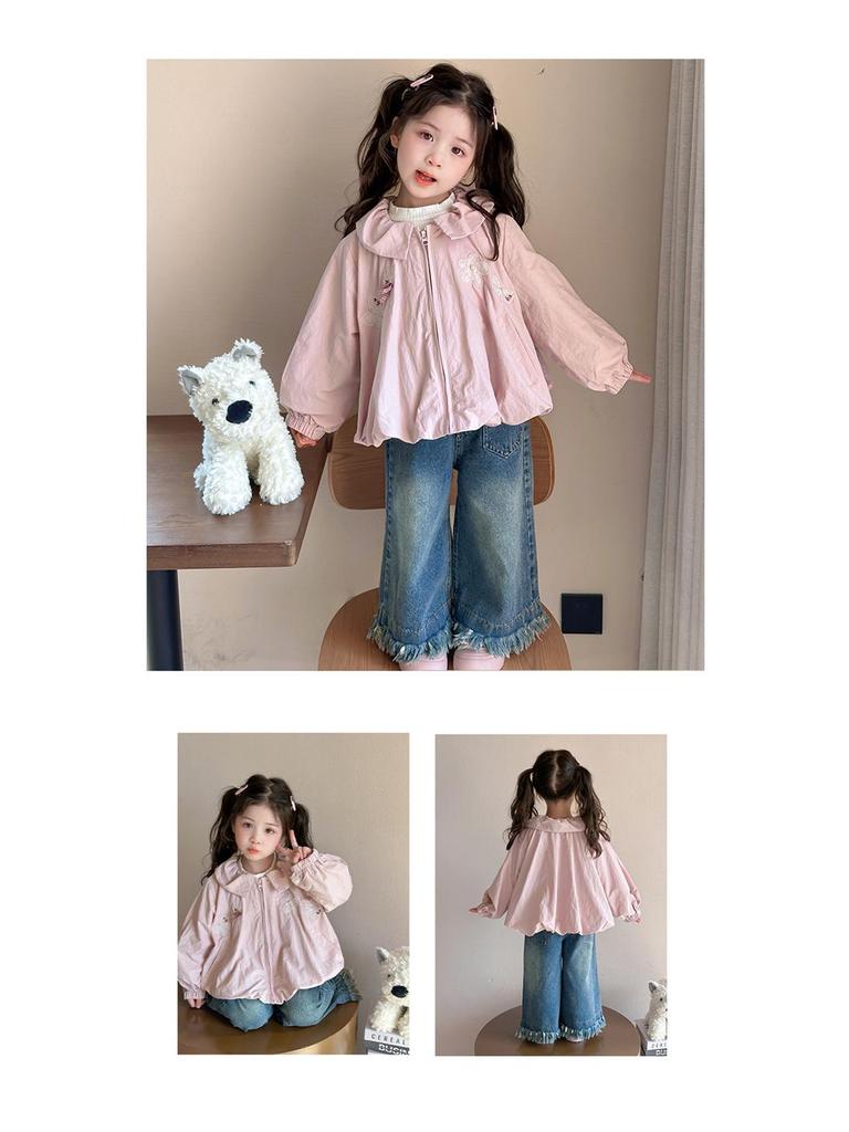 Girls' Fashionable Spring/Autumn 2025 Jacket - New Style Children's Outerwear