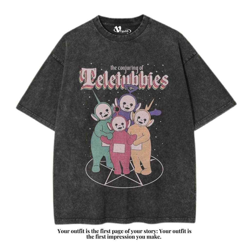 VEGA88 *Teletubbies* Oversized t-shirt | Oversized t-shirt | Washed T-SHIRT | Washing | Vintage tee S разноцветный