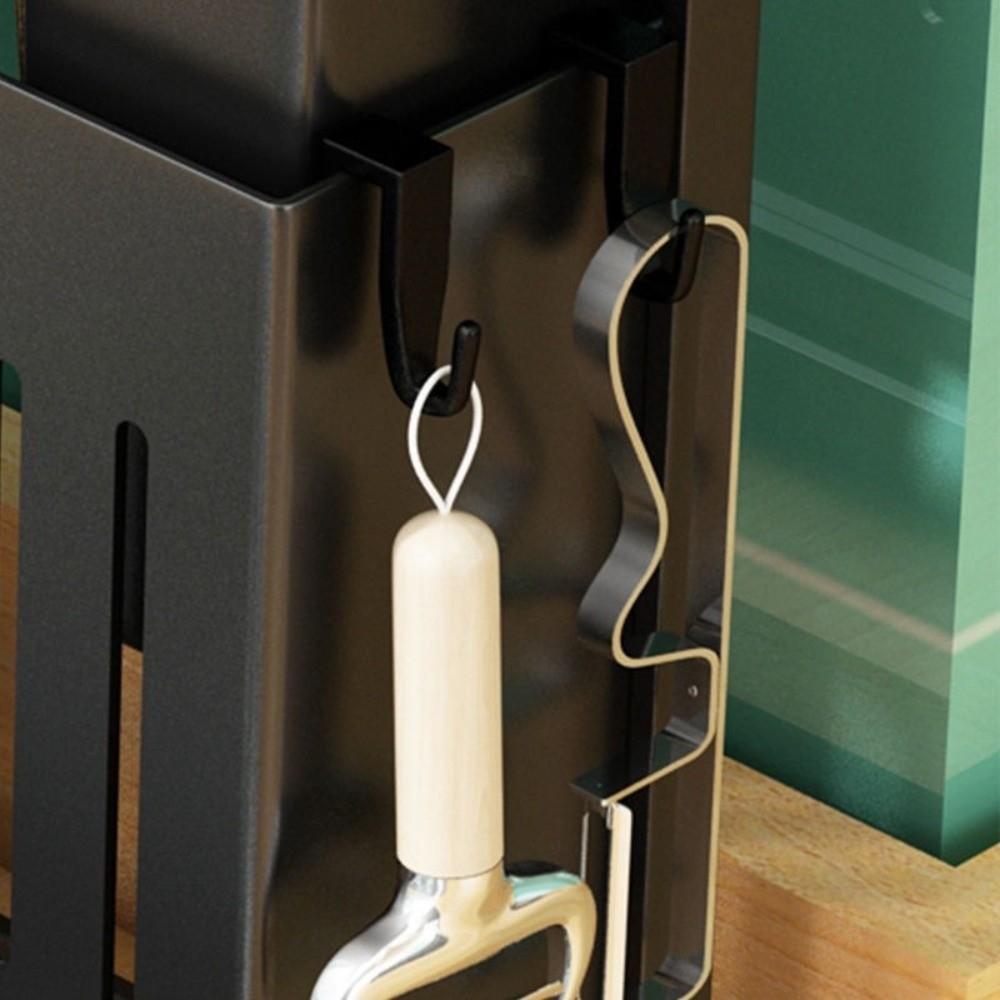 Multiple Brackets Kitchen Organizer Carbon Steel Drain Rack Chopstick Holder  Kitchen Use