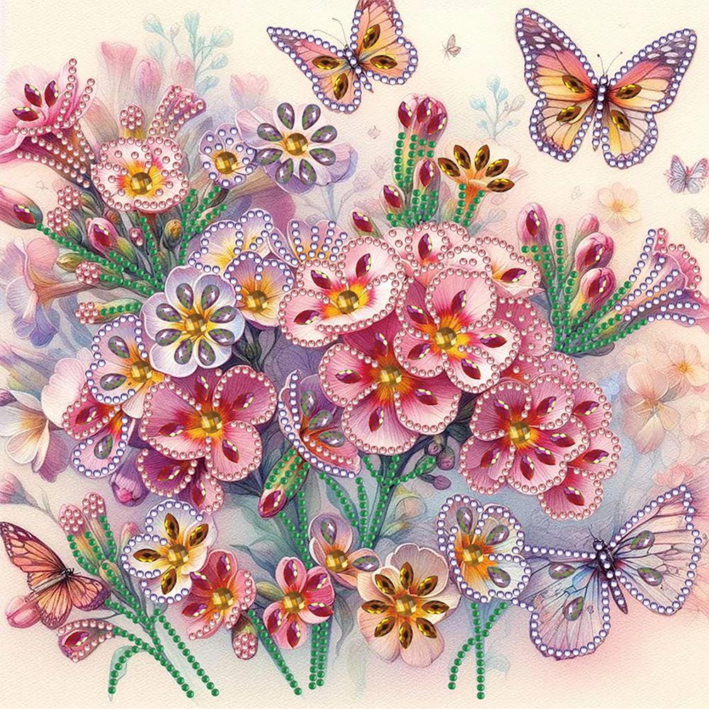5D DIY Partial Special Shaped Drill Diamond Painting Flower Decoration30x30cm