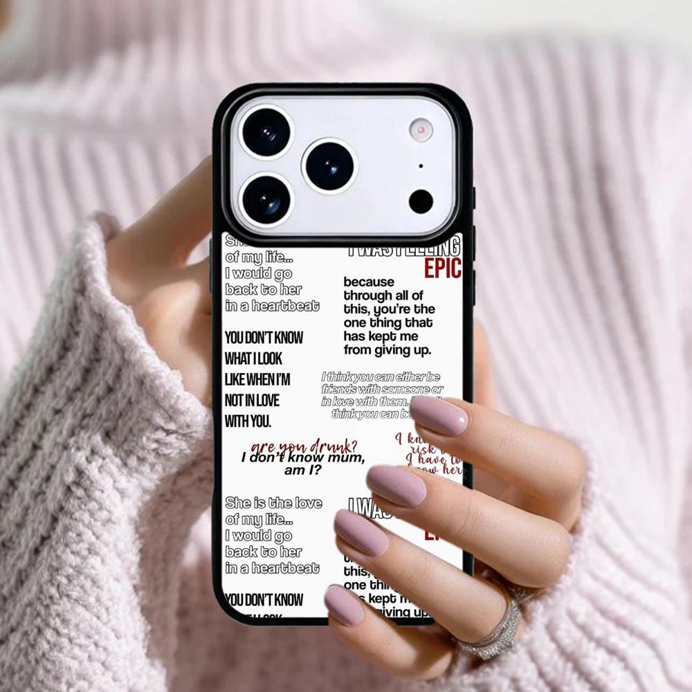 The Vampire Diaries Quotes Art Phone Case For Apple iPhone 17 Air 16E 15 14 Plus 13 12 11 Pro Max Mini Funda Cover