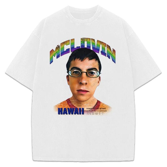 McLovin T Shirt Superbad Movie Fogell Hawaii ID Mclovin Jonah Hill Tee S
