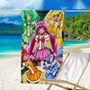 1pc Pretty Cure1 Beach Towel, Beach and Seaside Swimming Pool Equipment, Fashion Pattern, Rectangular, Travel Essentials
