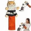 Cat Karate Kitty Wrestling Glove Interactive Hand Puppet Toy, Soft & Safe Cat Wrestling Toy for Play & Training