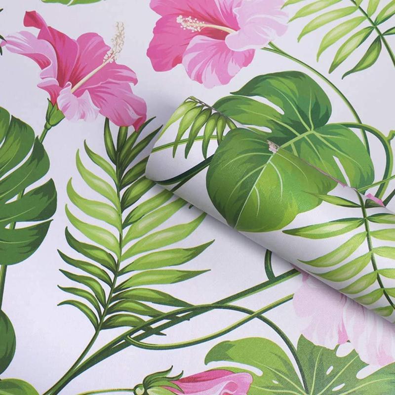 Vintage Contact Paper Self Adhesive Removable Wallpaper Vinyl Film Wall Covering Furniture Decor Floral Peel and Stick Wallpaper