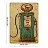 PC Retro Vintage Gas Pump Tin Sign Rustic Metal Wall Art Nostalgic Garage Man Cave Decor