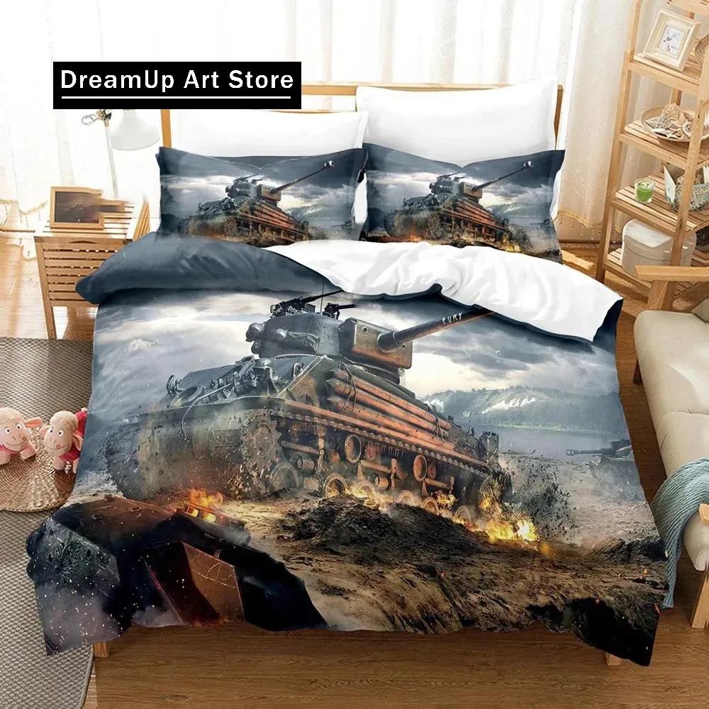 3D Print Game World of Tanks Fashion Bedding Set Boys Girls Twin Queen King Size Duvet Cover Pillowcase Bed boys Adult Bedroom